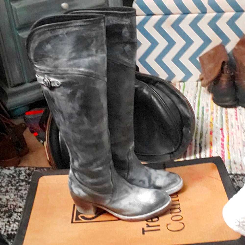 Frye Jane tall cuff boots